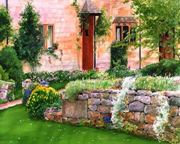Garden Painting - Cottswold garden AP sm